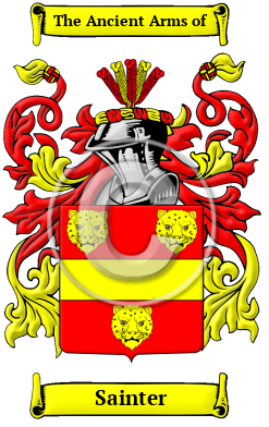 Sainter Family Crest/Coat of Arms
