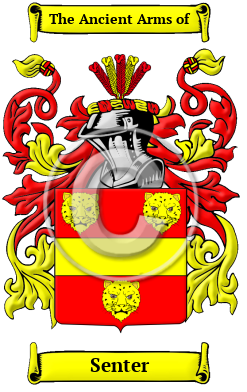 Senter Family Crest Download (JPG) Heritage Series - 600 DPI