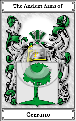 Cerrano Family Crest Download (JPG)  Book Plated - 150 DPI
