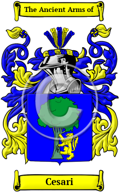Cesari Family Crest/Coat of Arms