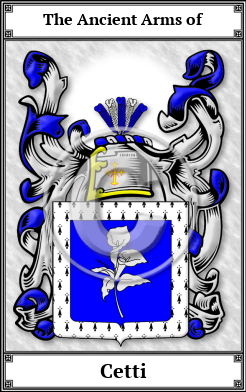 Cetti Family Crest Download (JPG)  Book Plated - 150 DPI