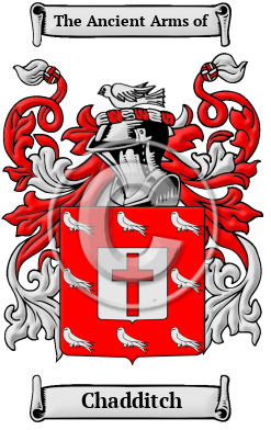Chadditch Family Crest/Coat of Arms