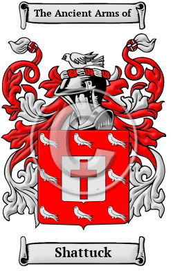Shattuck Family Crest/Coat of Arms