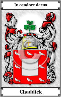 Chaddick Family Crest Download (JPG)  Book Plated - 150 DPI