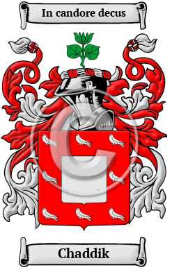 Chaddik Family Crest/Coat of Arms