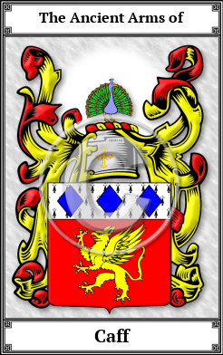 Caff Family Crest Download (JPG)  Book Plated - 150 DPI
