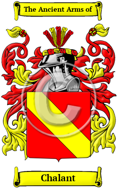 Chalant Family Crest/Coat of Arms