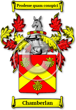Chamberlan Family Crest Download (jpg) Legacy Series - 150 DPI