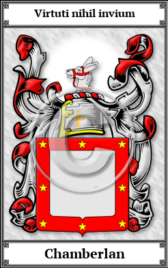Chamberlan Family Crest Download (JPG)  Book Plated - 150 DPI