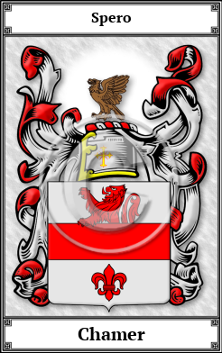 Chamer Family Crest Download (JPG) Book Plated - 600 DPI