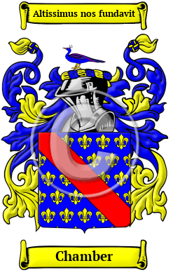 Chamber Family Crest/Coat of Arms