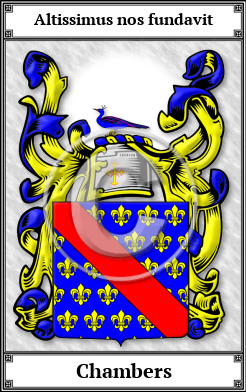 Chambers Family Crest Download (JPG)  Book Plated - 150 DPI