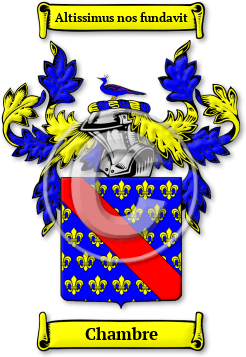 Chambre Family Crest Download (jpg) Legacy Series - 150 DPI