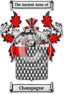 Champagne Family Crest Download (jpg) Legacy Series - 150 DPI