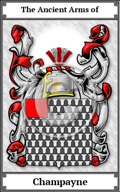 Champayne Family Crest Download (JPG)  Book Plated - 150 DPI