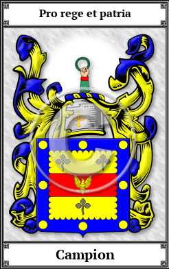Campion Family Crest Download (JPG)  Book Plated - 150 DPI