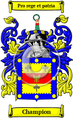 Champion Family Crest/Coat of Arms