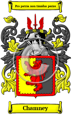 Chamney Family Crest/Coat of Arms