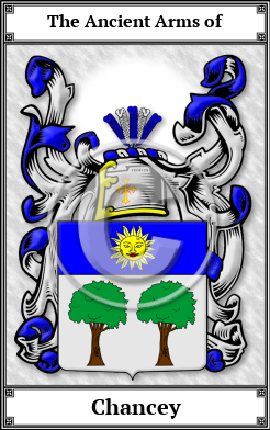 Chancey Family Crest Download (JPG)  Book Plated - 150 DPI