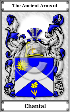 Chantal Family Crest Download (JPG) Book Plated - 600 DPI