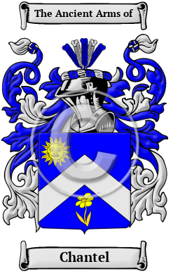 Chantel Family Crest/Coat of Arms