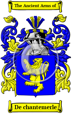 De chantemerle Family Crest/Coat of Arms