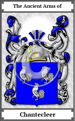 Chantecleer Family Crest Download (JPG)  Book Plated - 150 DPI