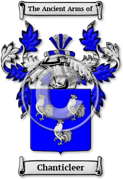 Chanticleer Family Crest Download (jpg) Legacy Series - 150 DPI