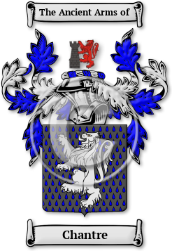 Chantre Family Crest Download (jpg) Legacy Series - 150 DPI