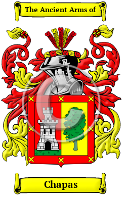 Chapas Family Crest/Coat of Arms