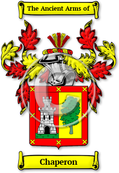 Chaperon Family Crest Download (jpg) Legacy Series - 150 DPI