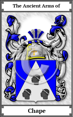 Chape Family Crest Download (JPG)  Book Plated - 150 DPI
