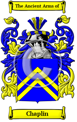 Chaplin Family Crest/Coat of Arms