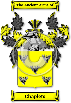 Chaplets Family Crest Download (jpg) Legacy Series - 150 DPI