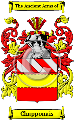 Chapponais Family Crest/Coat of Arms