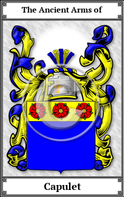 Capulet Family Crest Download (JPG)  Book Plated - 150 DPI