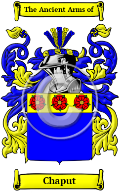 Chaput Family Crest/Coat of Arms