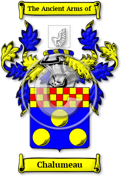 Chalumeau Family Crest Download (jpg) Legacy Series - 150 DPI