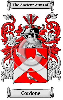 Cordone Family Crest/Coat of Arms