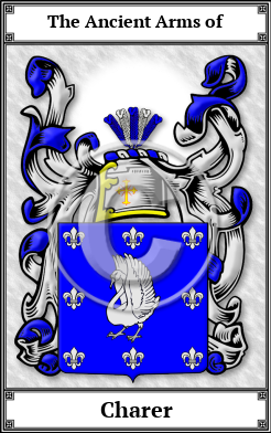 Charer Family Crest Download (JPG) Book Plated - 600 DPI
