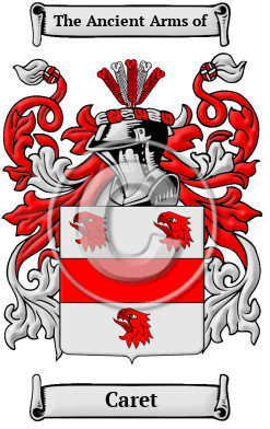 Caret Family Crest/Coat of Arms