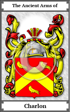 Charlon Family Crest Download (JPG) Book Plated - 600 DPI