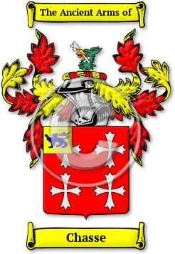 Chasse Family Crest Download (jpg) Legacy Series - 150 DPI