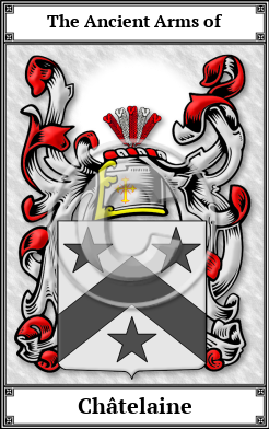 Châtelaine Family Crest Download (JPG) Book Plated - 300 DPI