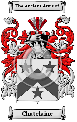 Chatelaine Family Crest/Coat of Arms