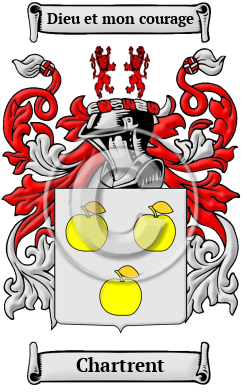 Chartrent Family Crest/Coat of Arms