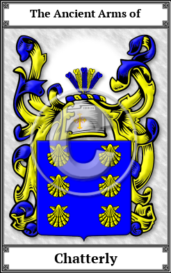 Chatterly Family Crest Download (JPG) Book Plated - 600 DPI