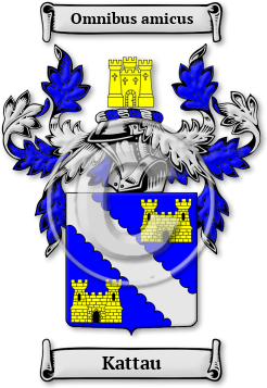 Kattau Family Crest Download (JPG) Legacy Series - 600 DPI