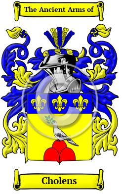 Cholens Family Crest/Coat of Arms