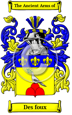 Des foux Family Crest Download (JPG) Heritage Series - 300 DPI